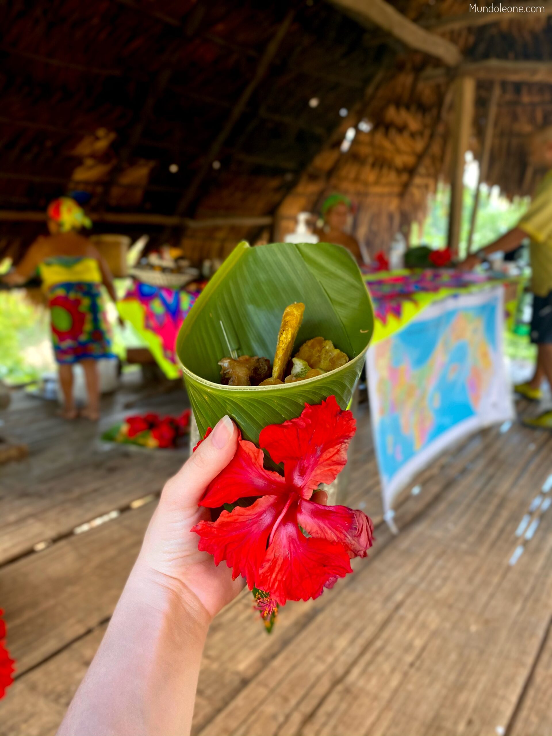 Emberá population sustainable guide, fresh lunch