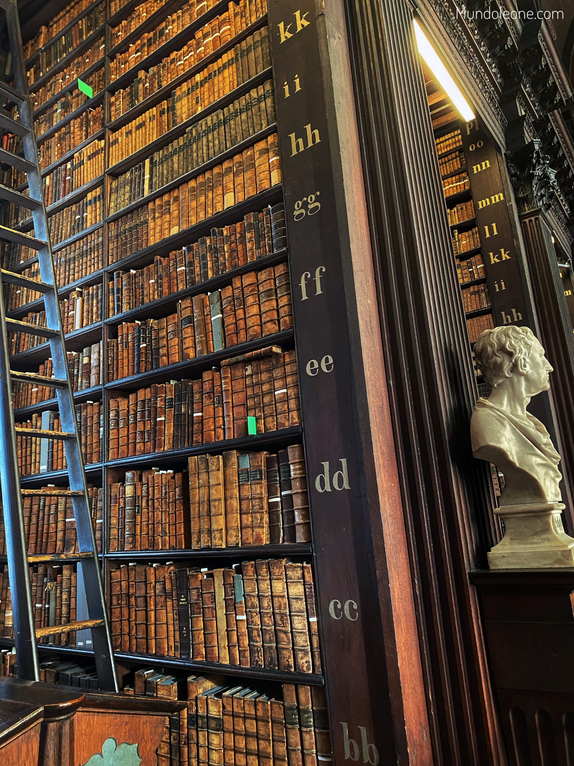 Dublin online travel guide, Trinity College Library books