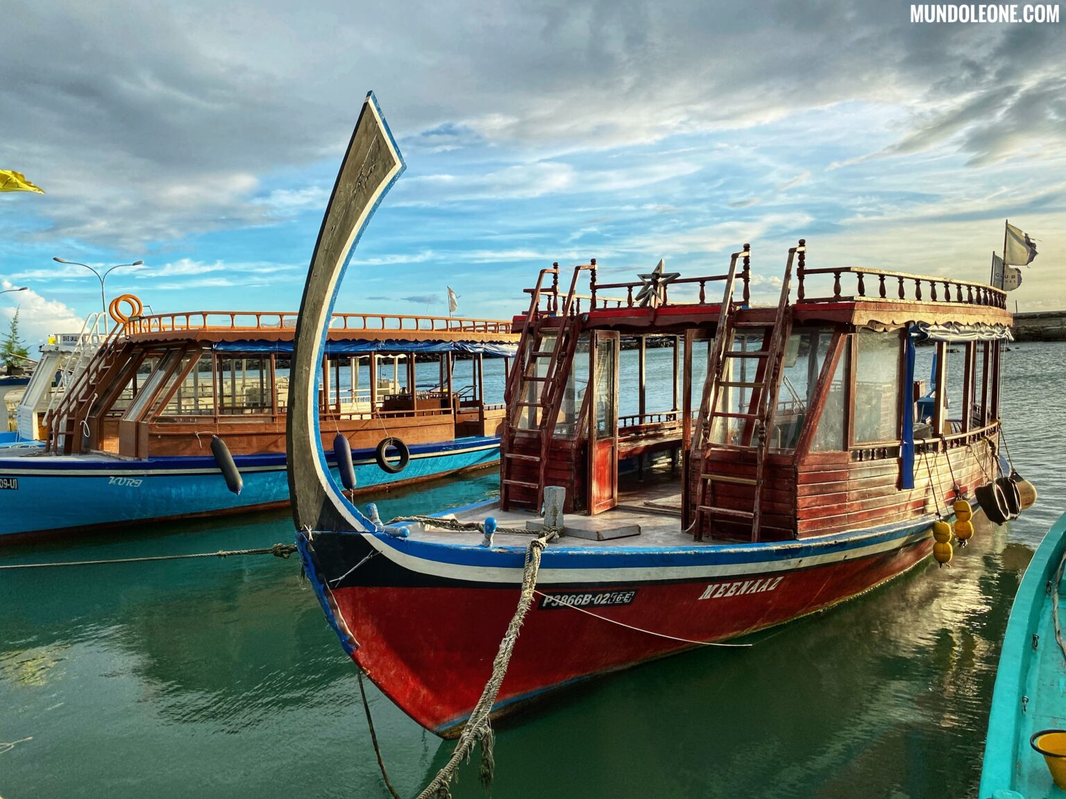 Ukulhas, harbour, fisherman boat, Maldives