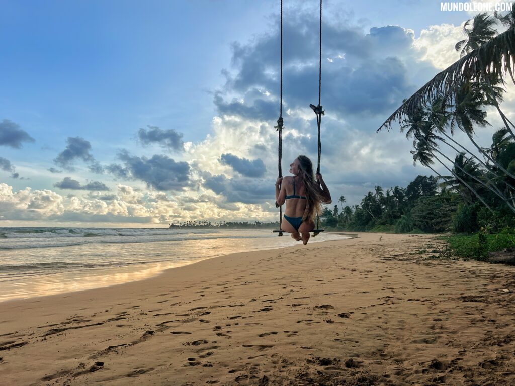 Beach, swing, Dickwella, Sri Lanka south coast